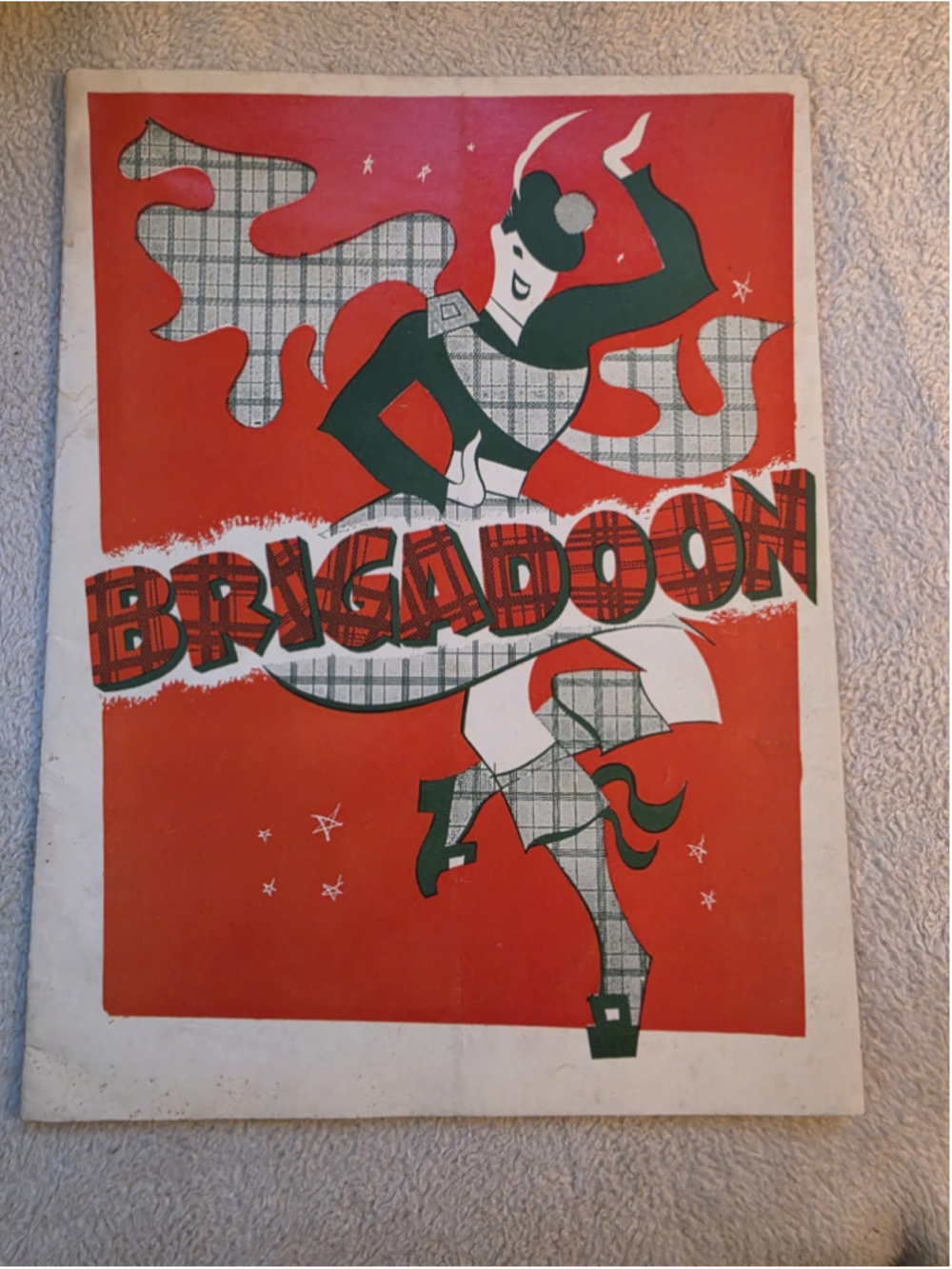 Vintage 1950 Brigadoon Musical Souvenir Program Book John Yorke Tour Agnes de...